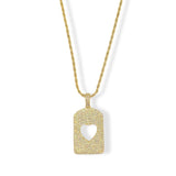 HEART TAG GOLD necklace