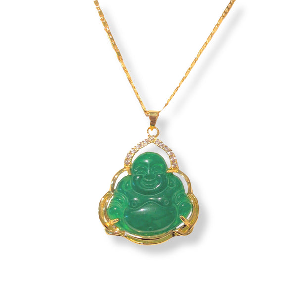 FORTUNE BUDDHA JADE necklace