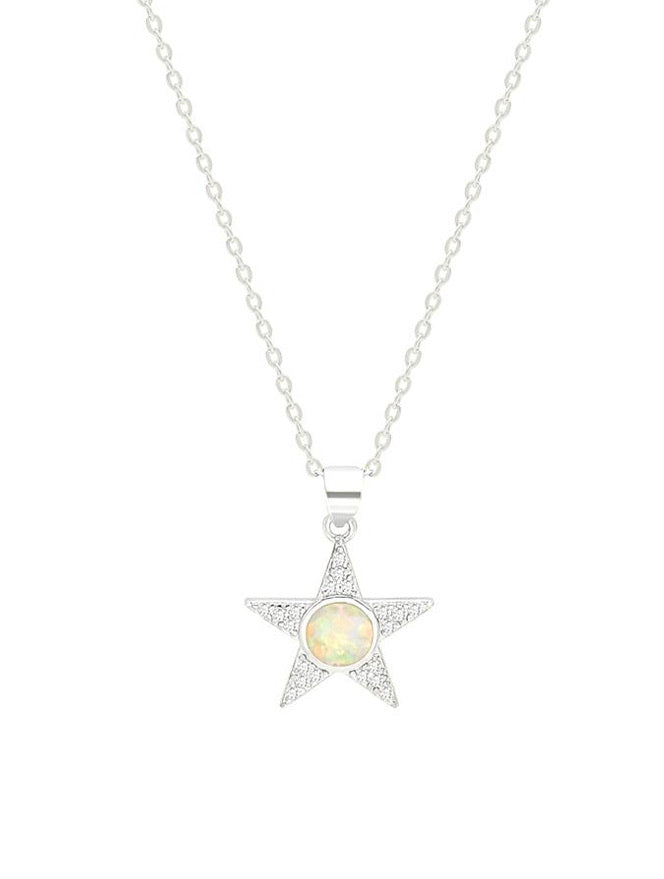 OPAL STAR necklace