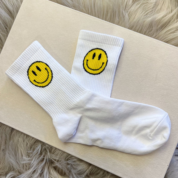 YELLOW SMILEY socks