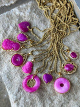 Fuchsia Jade Necklace