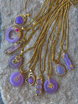 Purple Jade Necklace