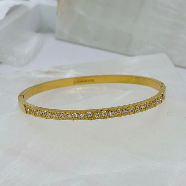 GOLD CRYSTAL ZAYNAB bangle