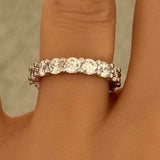 4MM SILVER CRYSTAL SINAMES ring