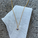 BLUE EVIL EYE SUPER MINI necklace