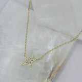 STAR CHAIN LINK necklace