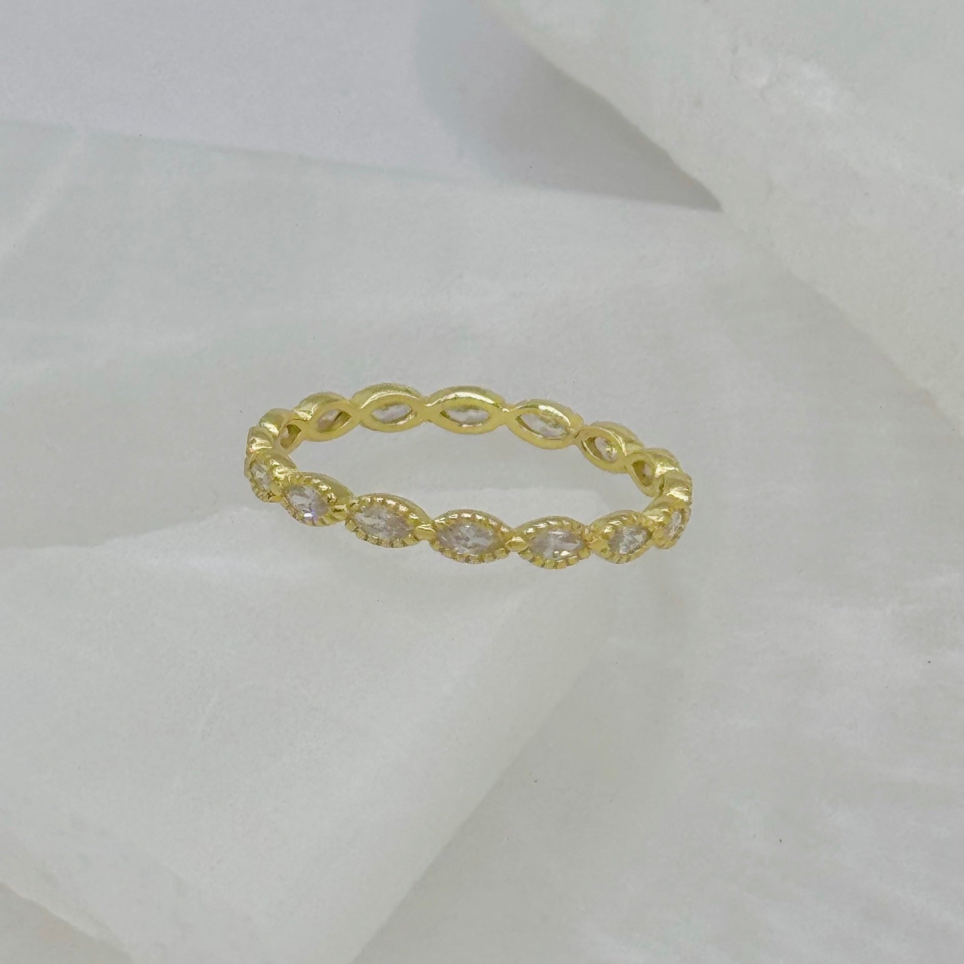 GOLD CRYSTAL MARQUIS ring