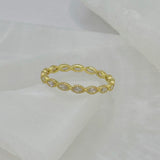 GOLD CRYSTAL MARQUIS ring