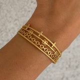 GOLD VIVIAN CUFF bangle