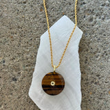 ROUND TIGERS EYE necklace