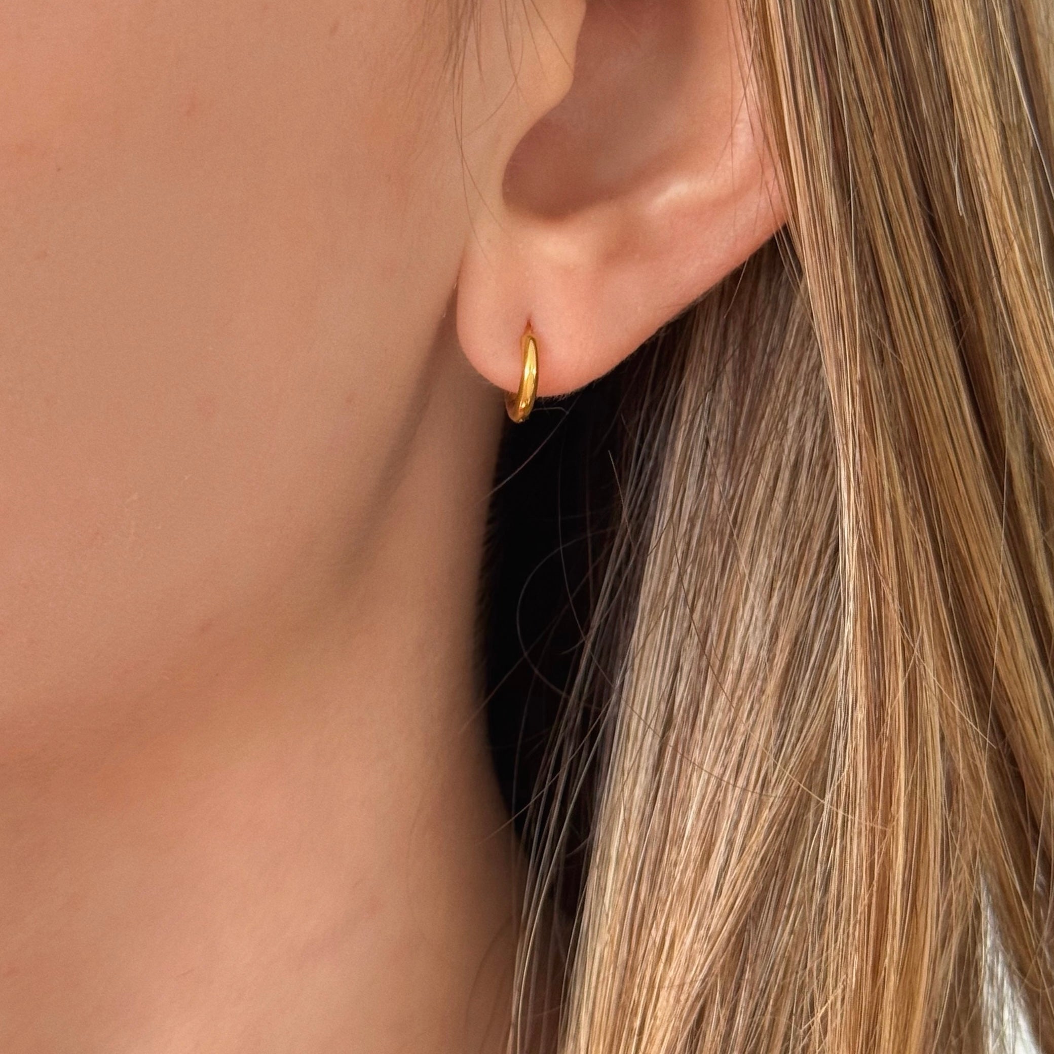 6MM GOLD MINI HOOP earrings
