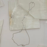 SILVER FLOWER CRYSTAL HAND CHAIN bracelet