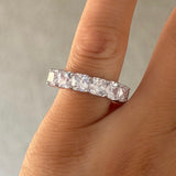 SILVER 5MM TALIA ring