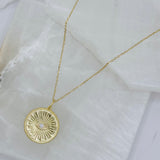 GOLDEN EYE MEDALLION necklace