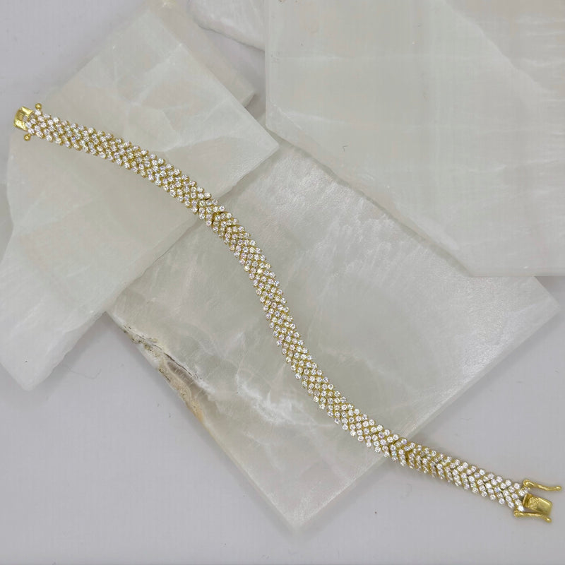 GOLD CRYSTAL SEEPSA bracelet