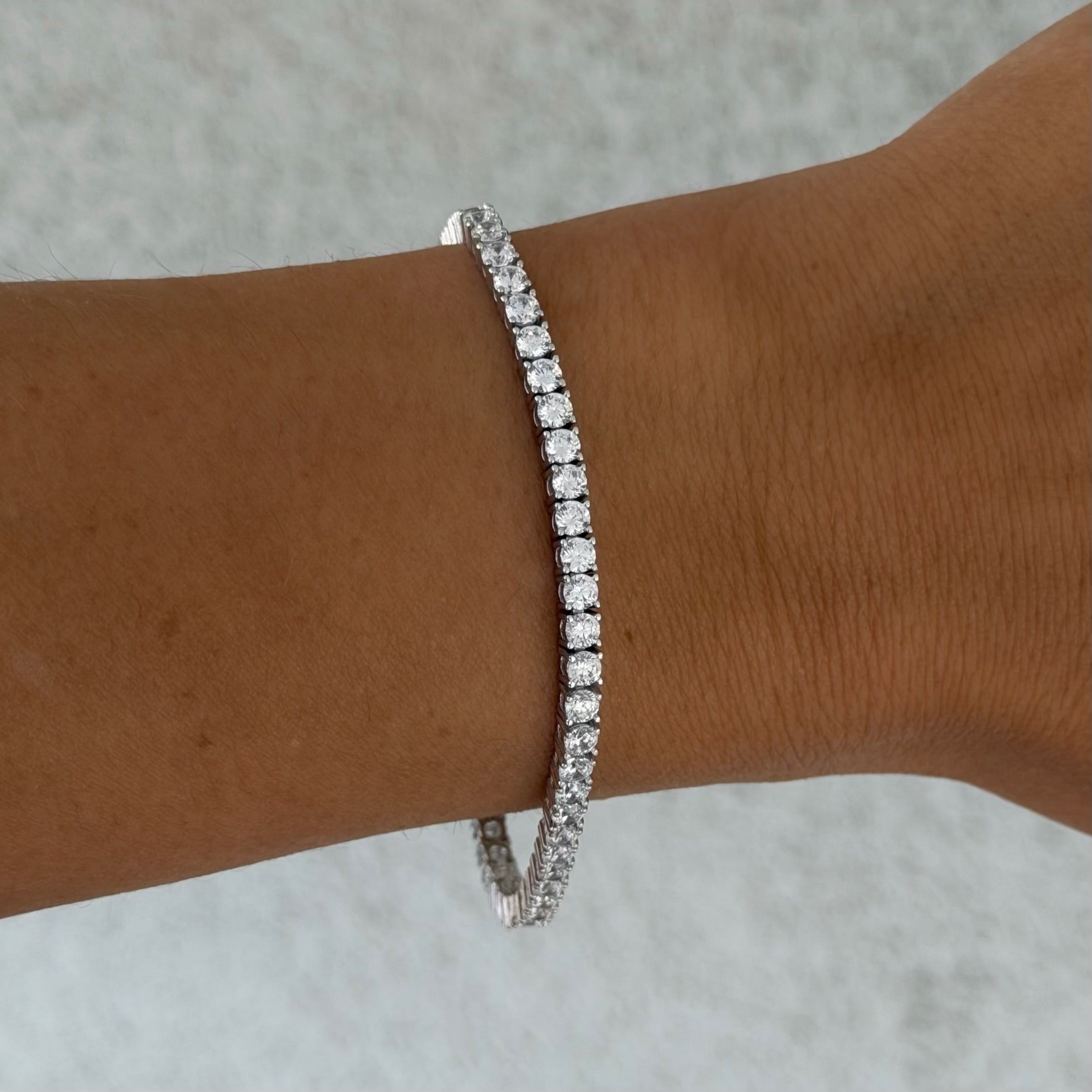 3MM SILVER TENNIS bracelet