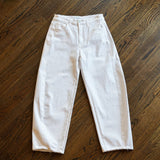 WESS HIGH RISE BRIGHT WHITE BARREL jeans