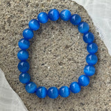 10MM BLUE OPAL BEADED bracelet