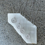 SILVER ZODIAC MEDALLION MINI necklace