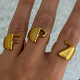 INITIAL STEEL ring