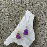 PURPLE BUDDHA SUPER MINI necklace