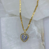 HEART LOVE PURPLE JADE necklace