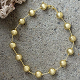 14MM BUBBLE LIQUID GOLD necklace