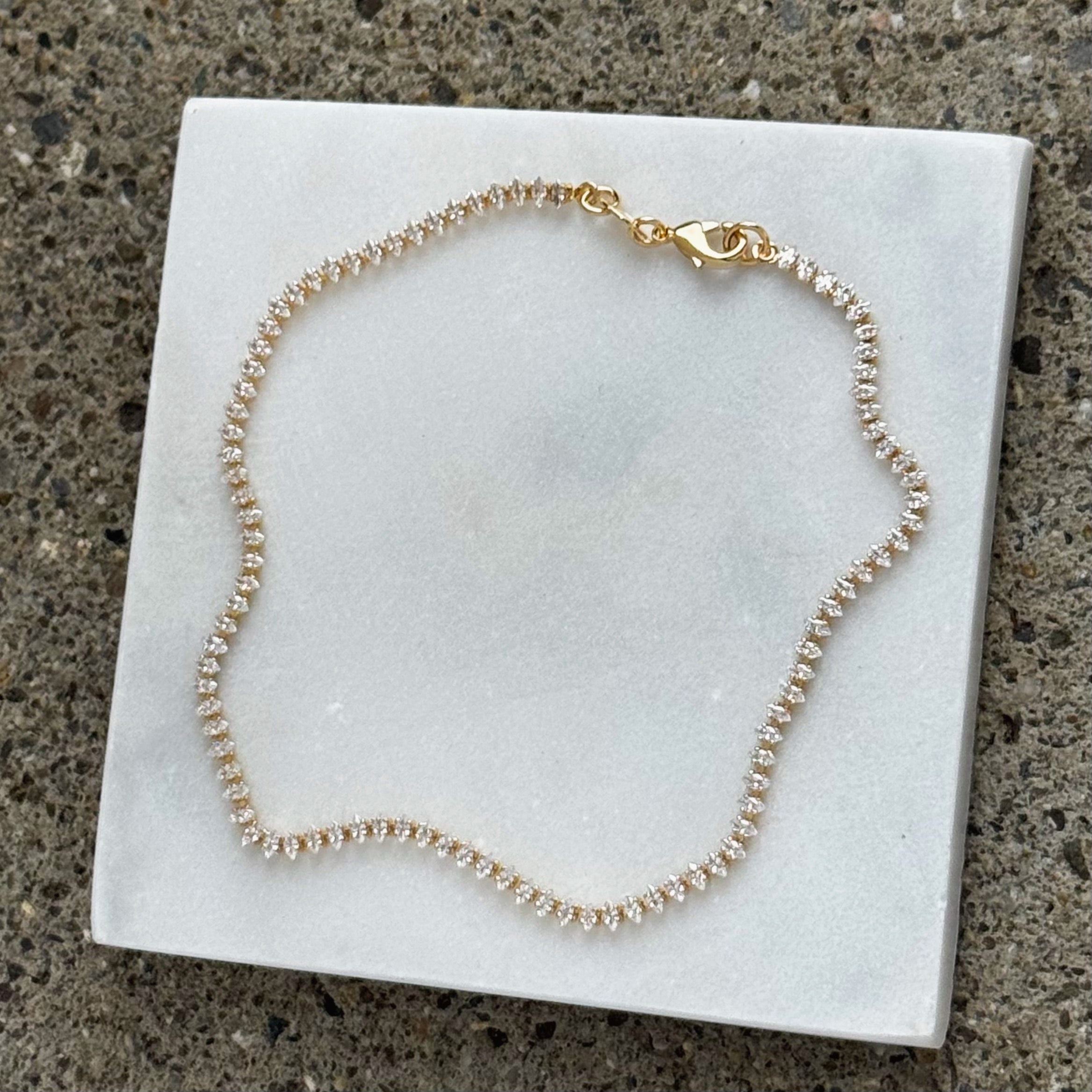 CRYSTAL MARQUIS anklet