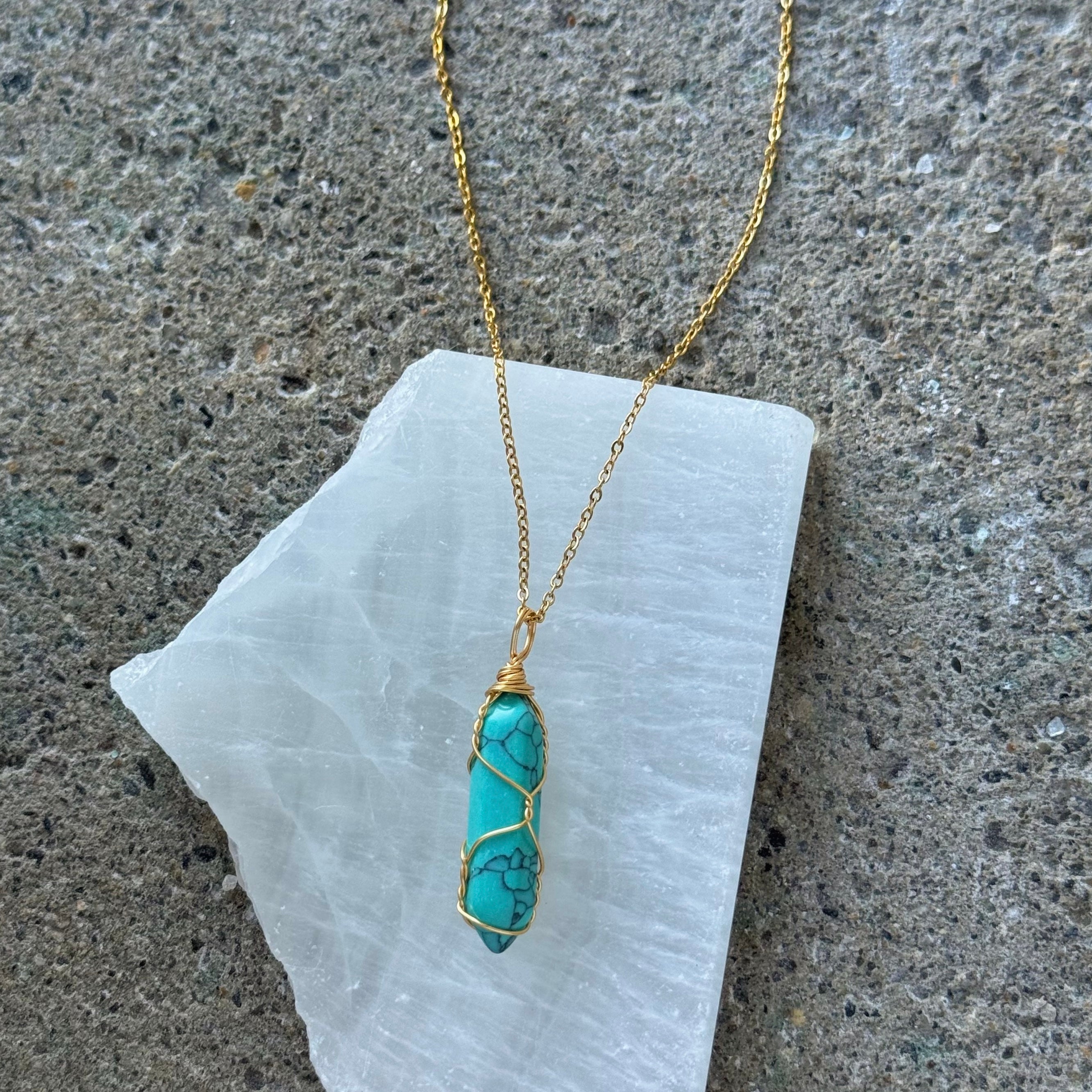 TURQUOISE AMULET II necklace