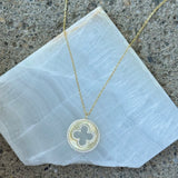 GOLD BRUSHED GOOD LUCK necklace