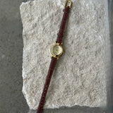 GOLD BROWN LEATHER VINTAGE watch