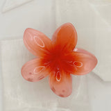 CORAL FLOWER hair clip