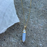 GOLD OPALITE AMULET necklace