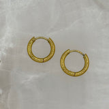 15MM GOLD HOOP earrings