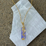 POWERFUL DRAGON PURPLE JADE necklace