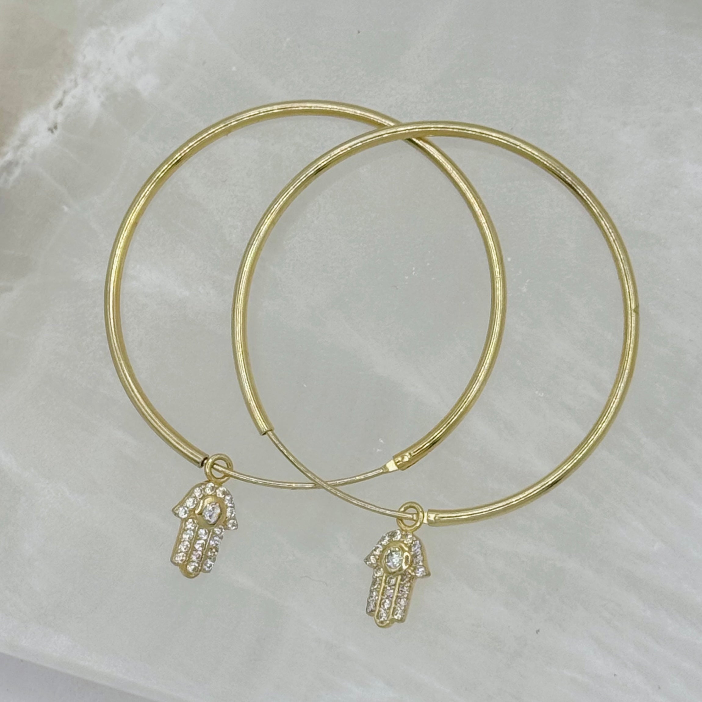 HAMSA HOOP earrings