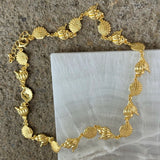 GOLD MIXED SEASHELLS necklace