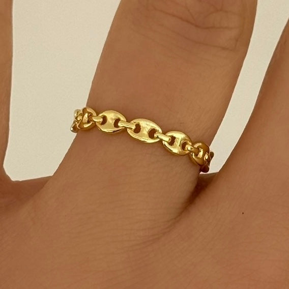 3MM GOLD MARINER ring