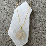 ILLUMINATED CRYSTAL EYE necklace