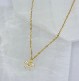 CRYSTAL BOW II necklace