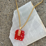 ELEPHANT RED JADE necklace