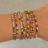 SUNSET MOSAIC DIAMOND CUT BEADED bracelet