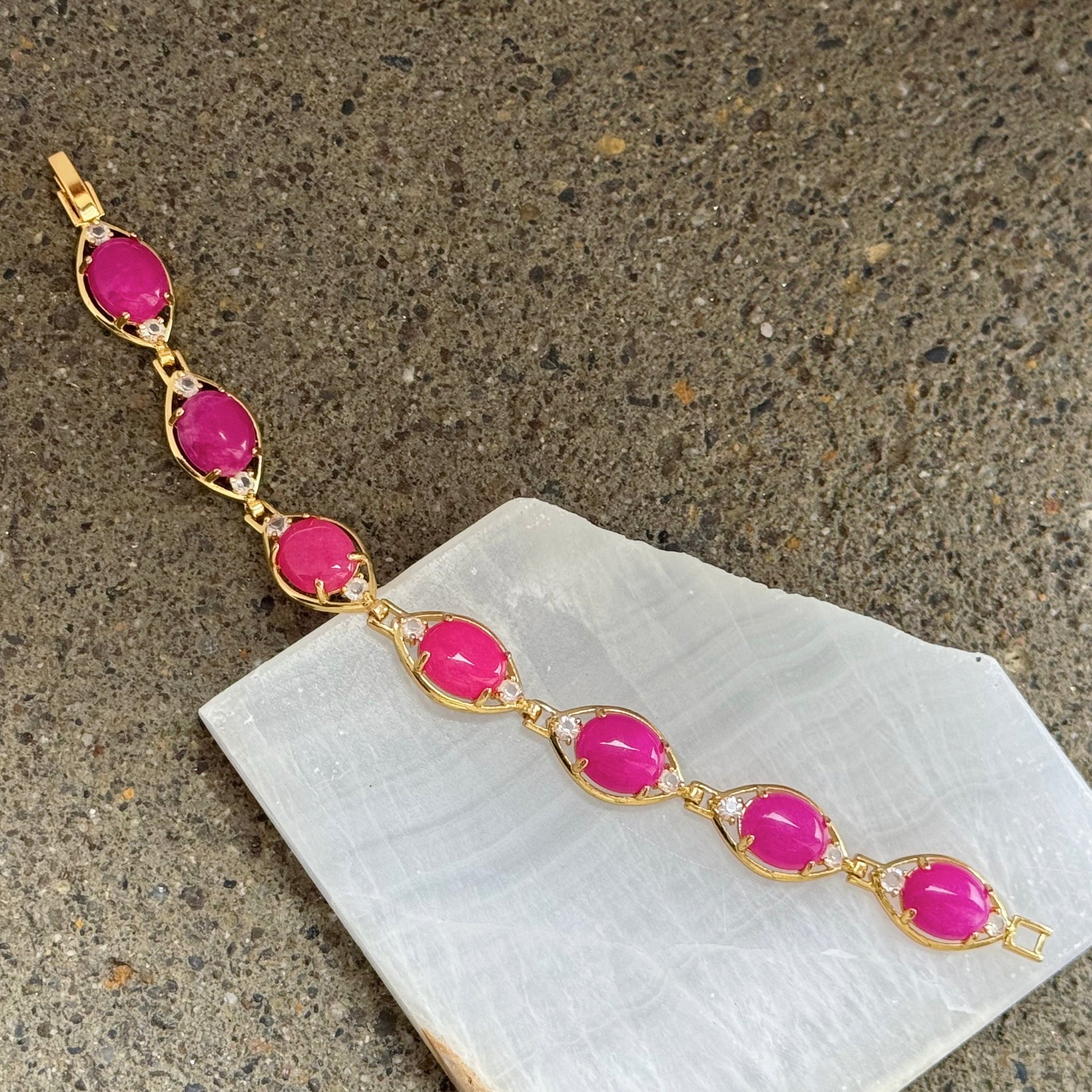 AYLIN FUCHSIA JADE bracelet