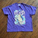 PURPLE DREAMER GRAPHIC OVERSIZED T-SHIRT