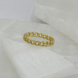 GOLD CUBAN ring