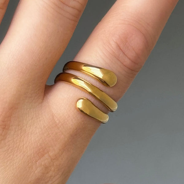 GOLD SPIRAL ring