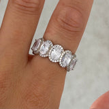 SILVER OXANA OVAL ring