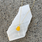GOLD YELLOW BUDDHA SUPER MINI necklace