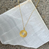 GOLDEN HAMSA MEDALLION MINI necklace