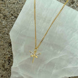 CRYSTAL DRAGONFLY SUPER MINI necklace